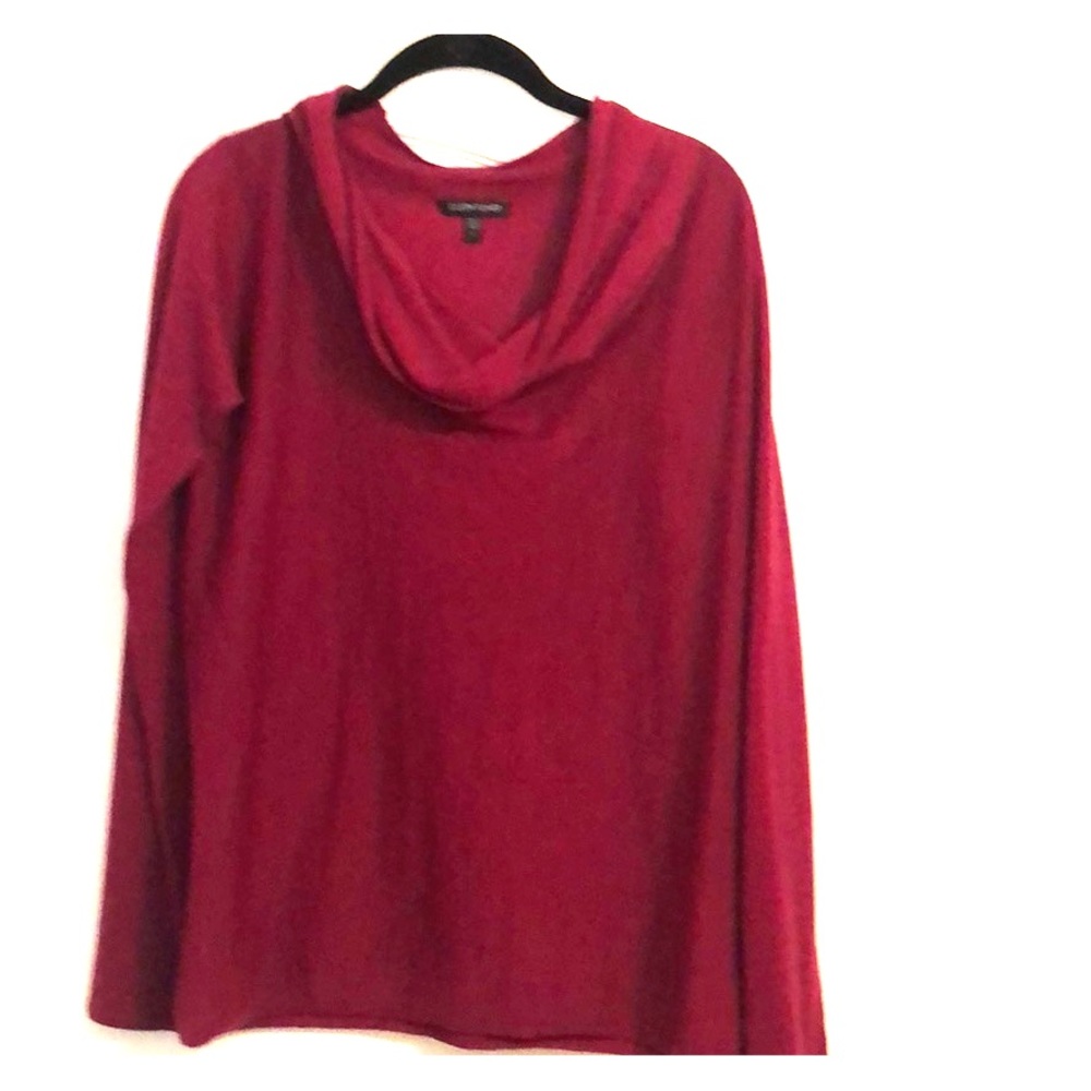 Boat neck pink Eileen Fisher top.